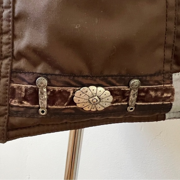 HELL IS FOR HEROES SKI JACKET BELTED AZTEC HOOD POCKETS FULL ZIP SNAP FRONT 42-6 - Picture 6 of 11